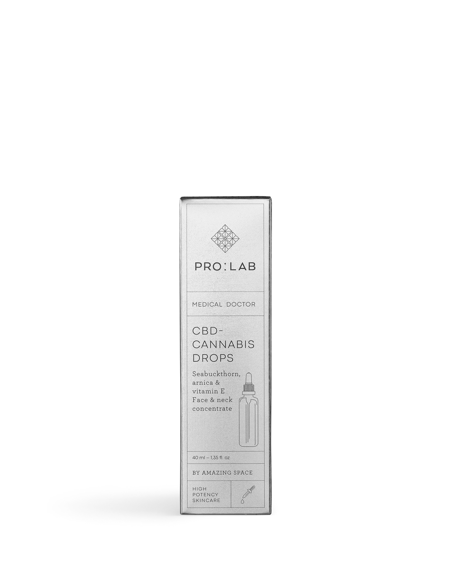 PRO:LAB – CBD-CANNABIS DROPS – Face & Neck concentrate 40ml.